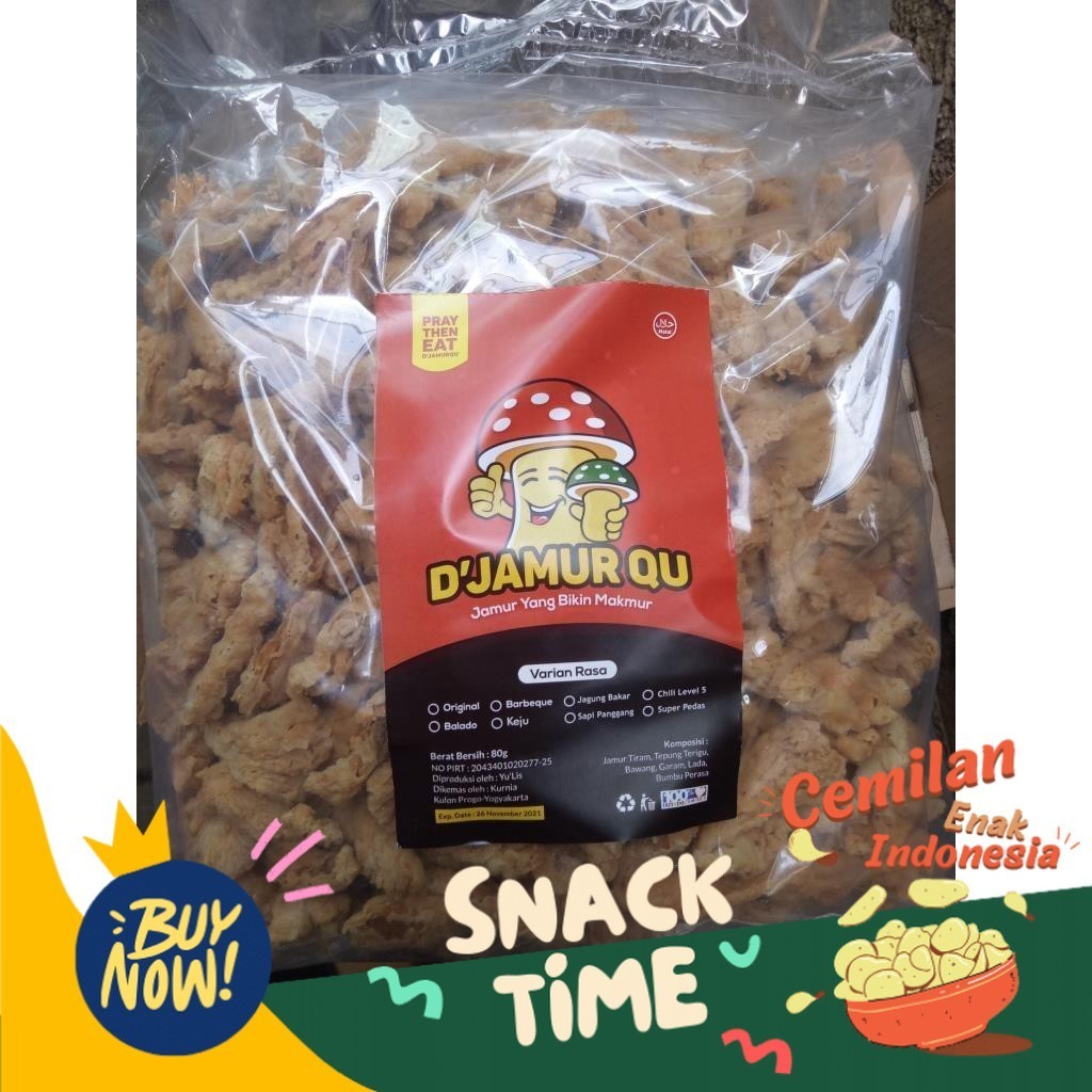 

Special Diskon Jamur Crispy Kiloan Kripik jamur Super Crispi Camilan Sehat Jamur Tiram Best Seller 500gram