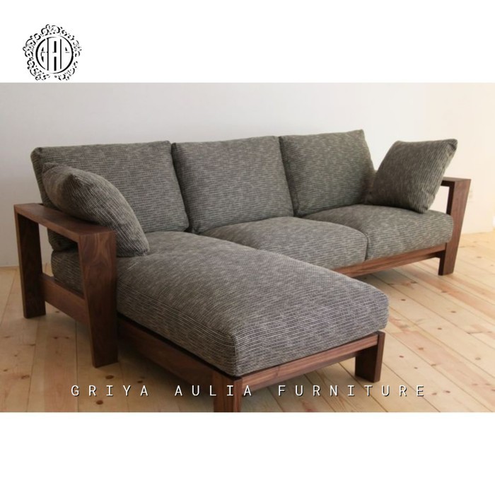 Kursi sofa sudut kayu jati terbaru sofa leter L