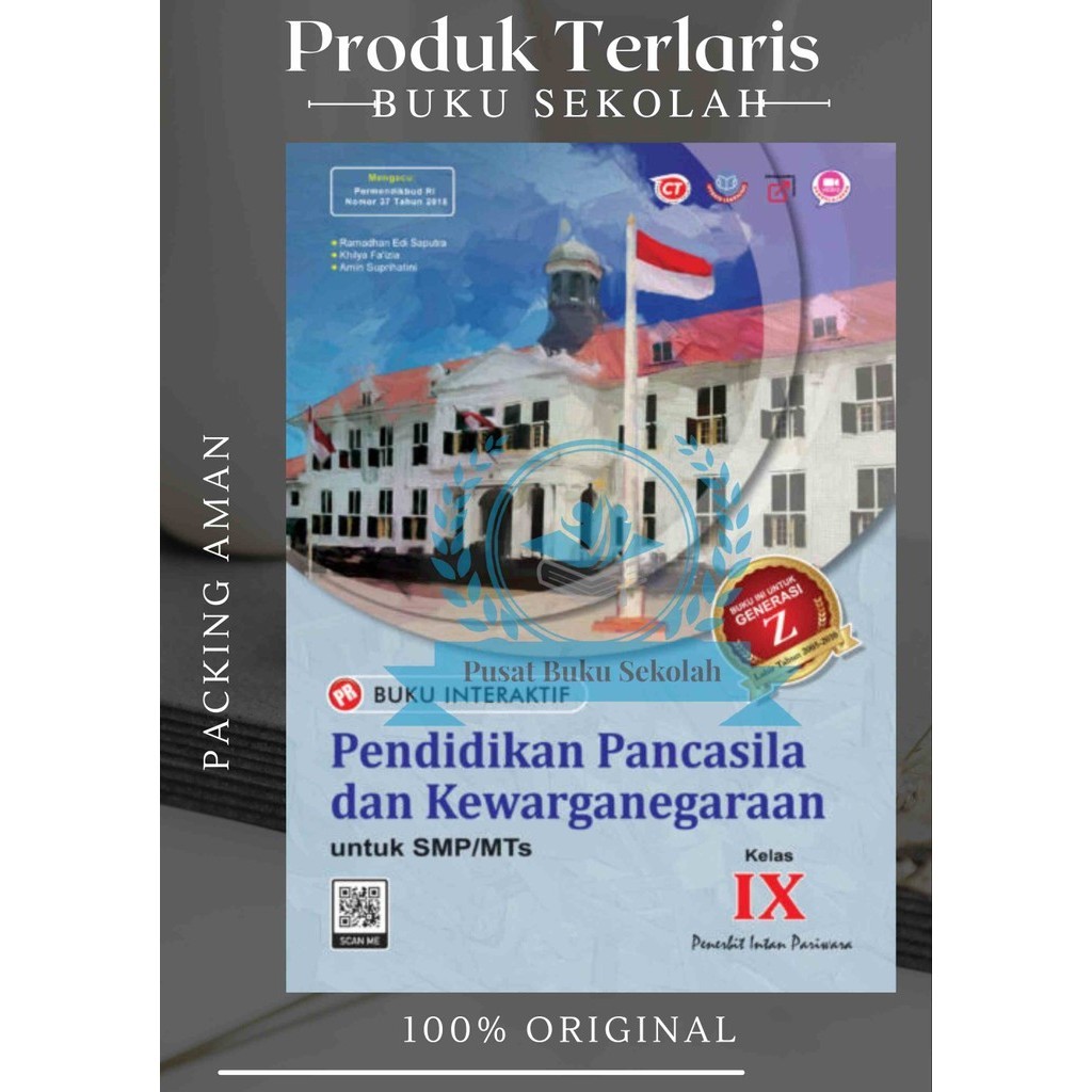 Buku Pr/Lks PPKN K13 SMP/MTS Kelas 9 Semester 1&2 Intan pariwara Tahun 2024 Terbaru