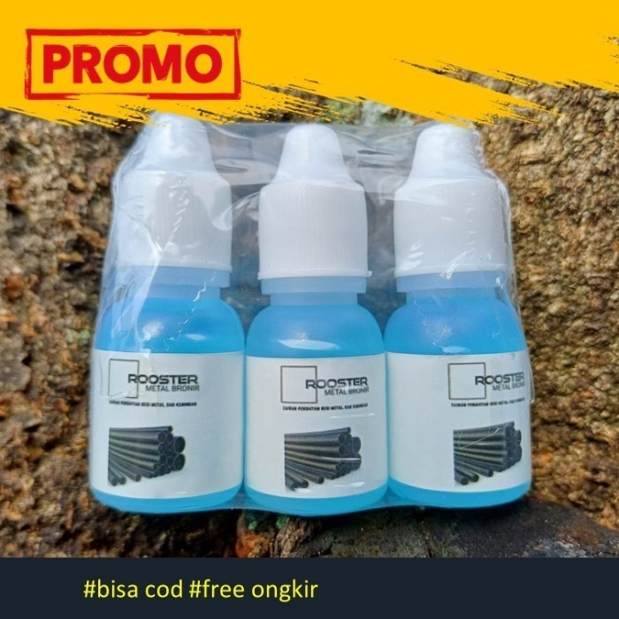 ROOSTER metal bronir penghitam besi, baja, tembaga, kuningan, timah - Bronir 10ml