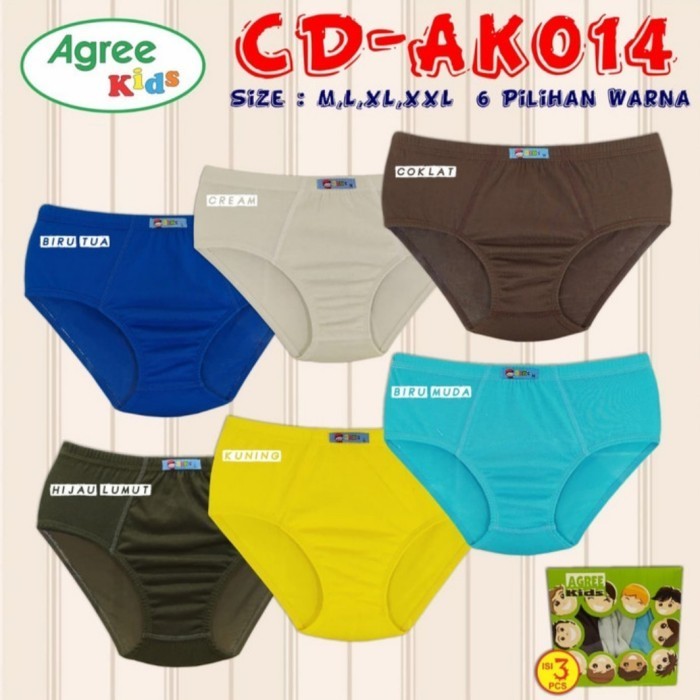 agree kids | sempak anak agree kids | cd anak laki laki agree kids - random, M