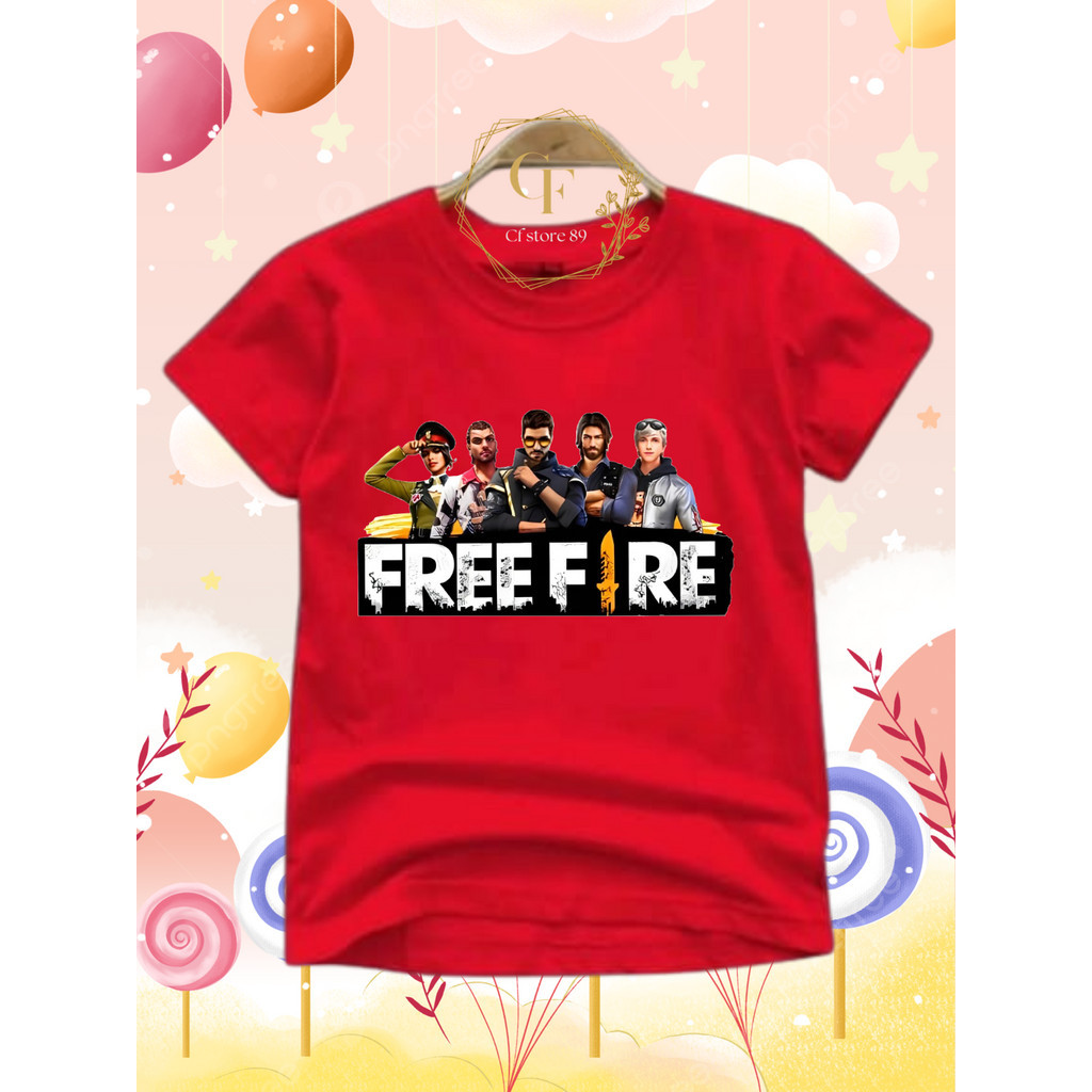 Baju Anak FreeFire ( 2-10 Tahun ) Untuk Cewek Cowok
