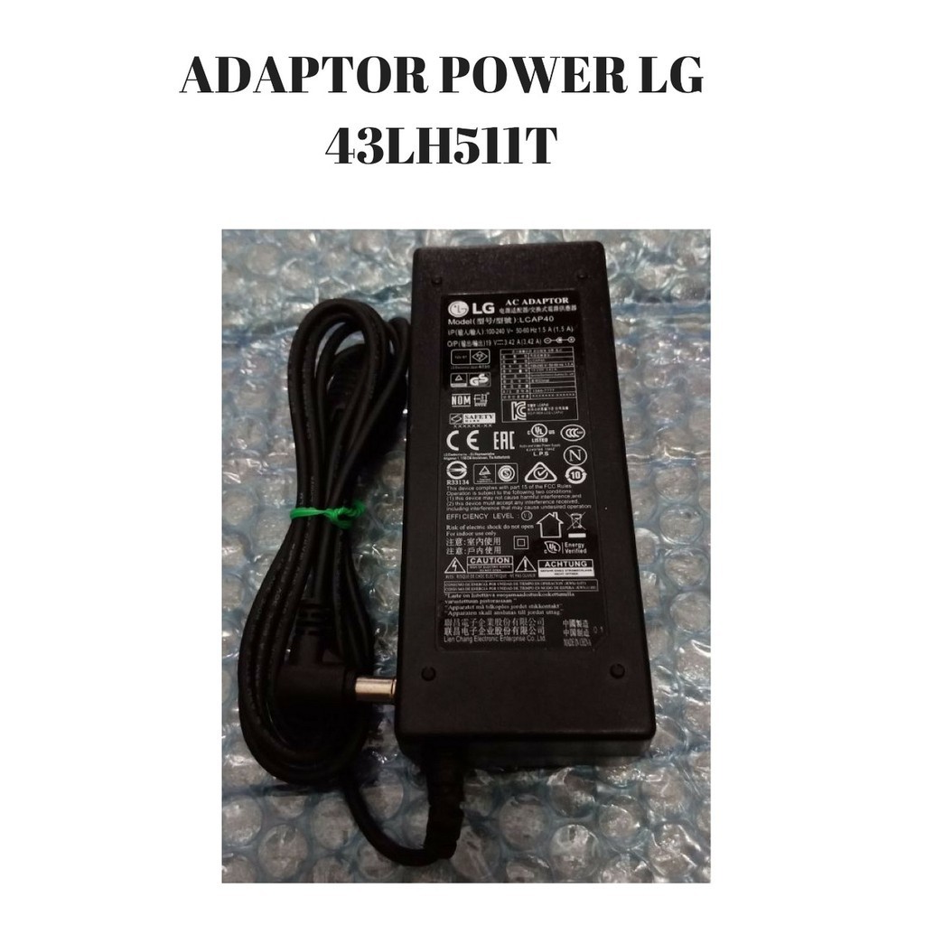 ADAPTOR POWER ORIGINAL TV LG TIPE MODEL 43LH511T