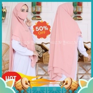 Fashion Wanita Muslimah Muslim Keren Kekinian Hijab Murah Khimar Lembut / Jilbab Jumbo Hijab Khimar 