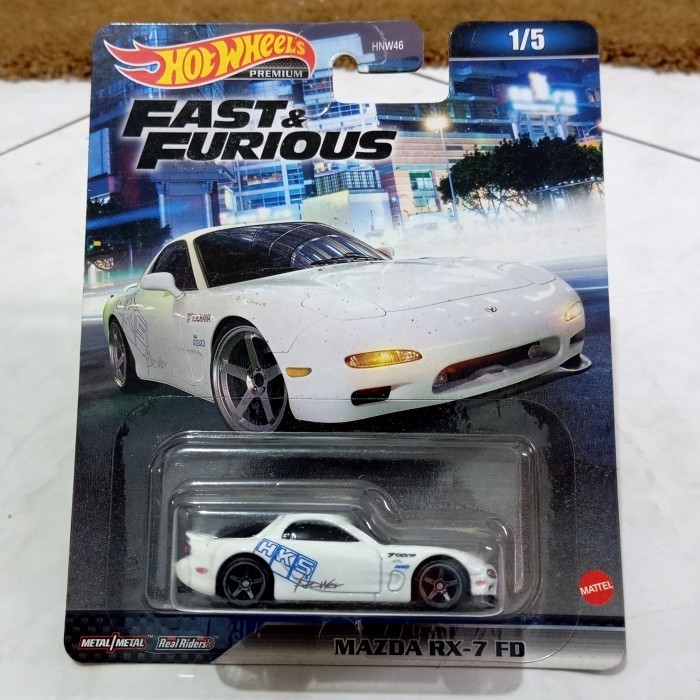 hotwheels 95 Mazda rx7 hks putih fast and furious MM27