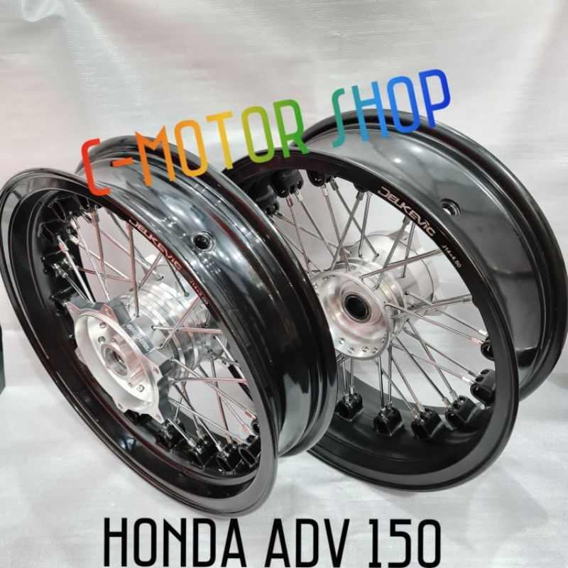 Velg Jari-Jari Adv 150 Merk Delkevic Lebar Ukuran 300-450 Ring 14 Bisa Ban Tubles Tromol Bahan Cnc