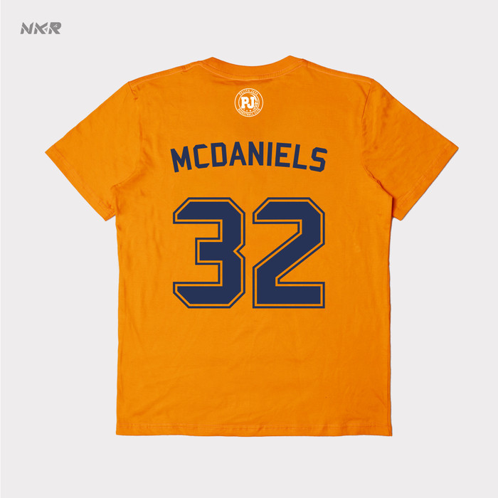 Nakara - T-Shirt McDaniels #32 Player Pelita Jaya Bakrie - 2024 - Orange