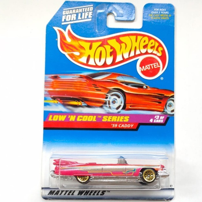HW Hot Wheels 59 Caddy Cadillac merah 1998 -DD24