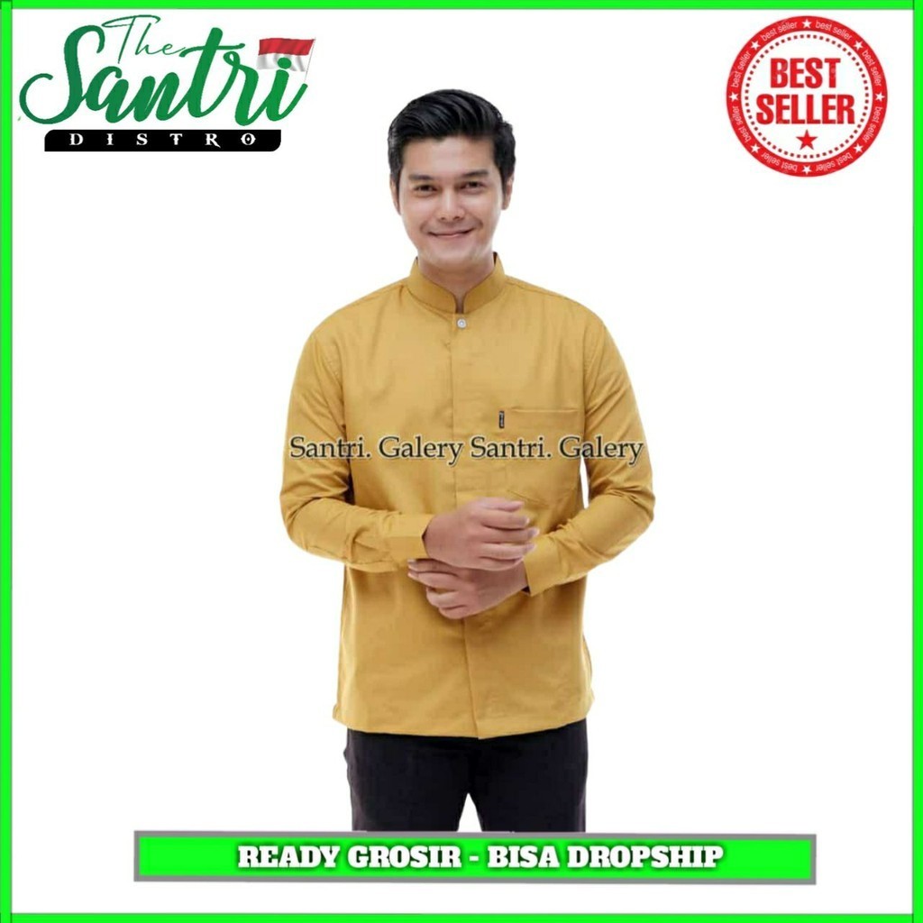 Koko Yaman / Koko Pria Dewasa / Koko Yamani Premium / Baju Koko Pria Lengan Panjang Polos / Baju Kok