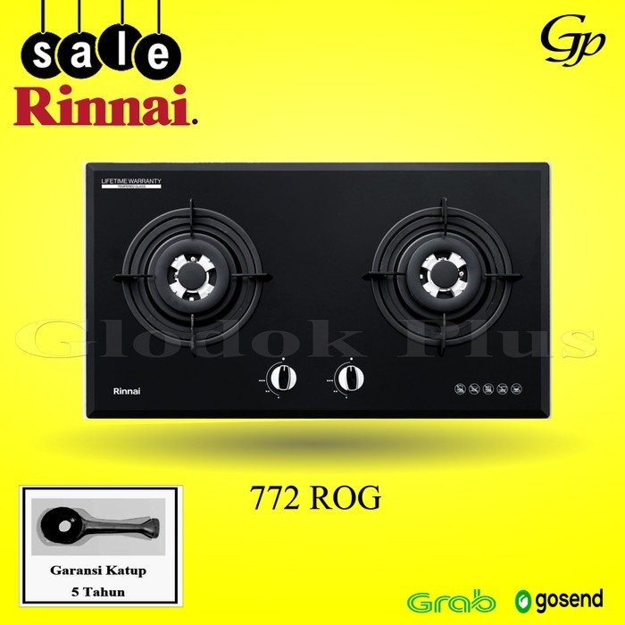 PROMO BIG SALE Rinnai RB 772RO G Kompor gas Tanam 772 ROG 2 tungku RB772ROG 772ROG RO