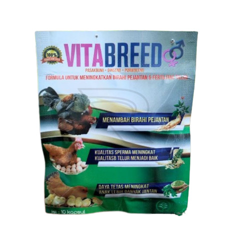 VITABREED Meningkatkan Birahi Pejantan dan Betina Multivitamin Hormon Kawin Untuk Indukan Ayam Bangk