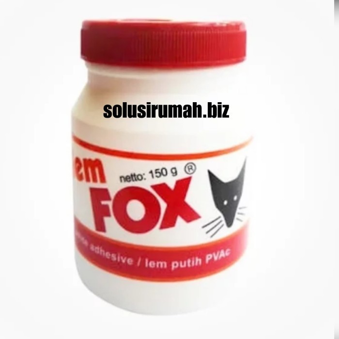 

barang baru! LEM FOX 150GRAM LEM PUTIH PVAC BAHAN UNTUK SLIME 150 gr 150gr botol kecil tutup merah barang baru gress bukan stok lama 150g 150 gr gram 150 g