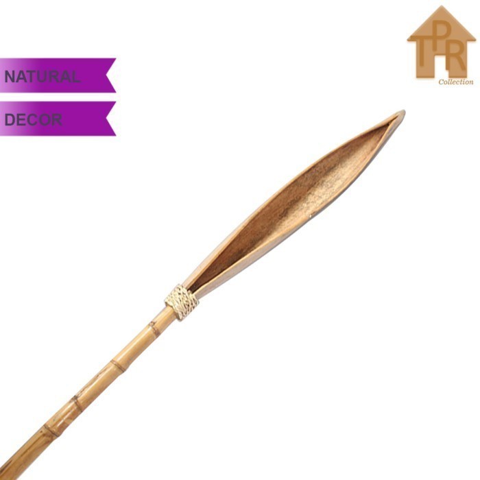 Bambu cendani natural stik besar ornamen sintung mancung P200