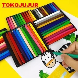 

ONELIVING Set Krayon Lengkap Anak ORIGINAL Anti Air Kualitas Bagus Tidak Nempel Lengket Kotor di Tangan Crayon Set Sekolah Plastik Non Toxic Magic 12/24/36 warna Tahan Air Aman Untuk Dewasa Lab