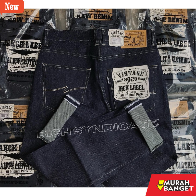 Celana denim pria- DENIM SELVEDGE 14OZSHELLTITCHDENIM KEKINIAN (KAKU)
