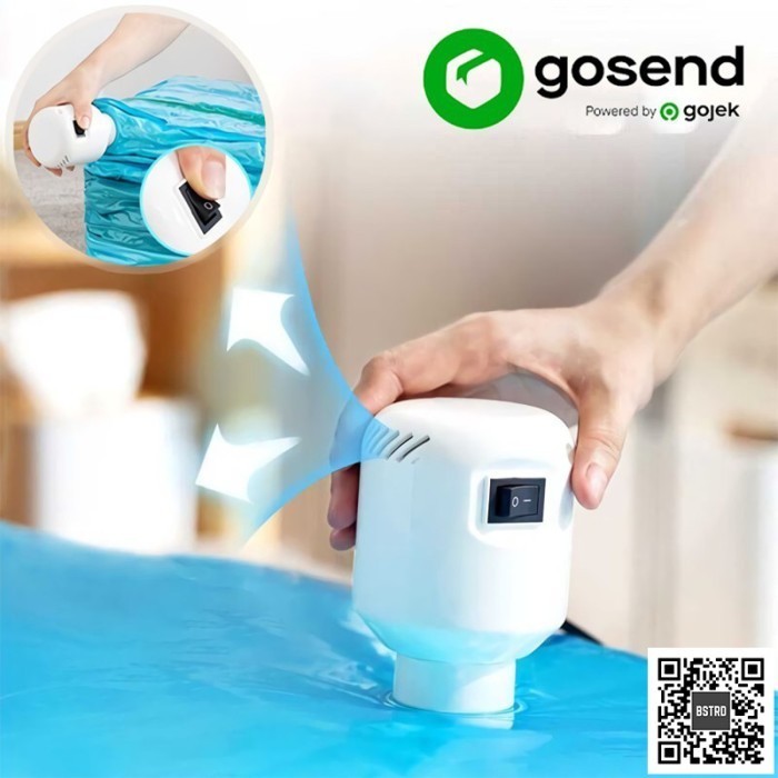 SET 5 PCS PLASTIK VACUM BAJU VACCUM BAG TRAVEL VAKUM PAKAIAN TRAVELING - 30x40cm