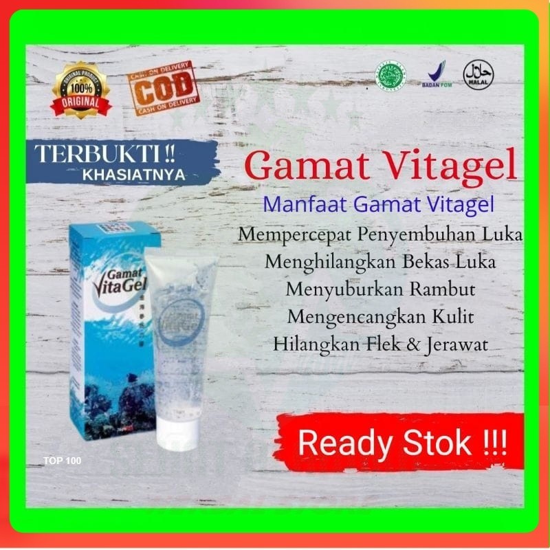 Cream Perawatan Kulit & Wajah, Untuk Luka dan Vitamin Rambut | GAMAT VITAGEL ORIGINAL PT. K-LINK