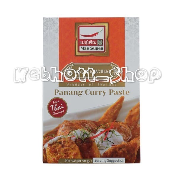 

Mae Supen Panang Curry Paste Sauce 50gr | Bumbu Pasta Panang