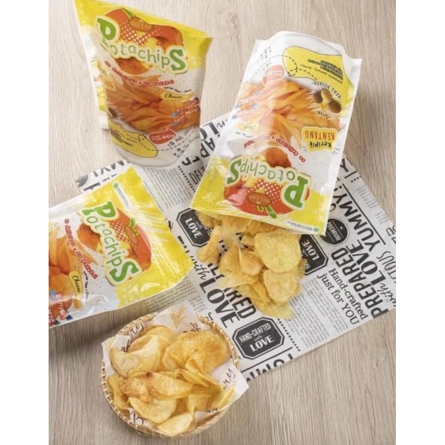 

Potachips Keripik Kentang Ibu Emi 55g - Halal | BPOM | Tanpa Pengawet | Lauk Makan Instan | Rak Sebelah