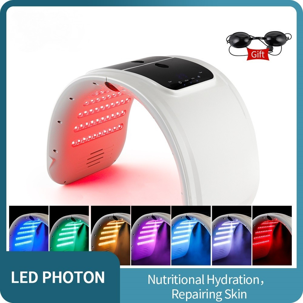 Spray LED Photon Machine 7 Colors PDT LED Face Mask Light Therapy Beauty Machine Photon Facial Photo