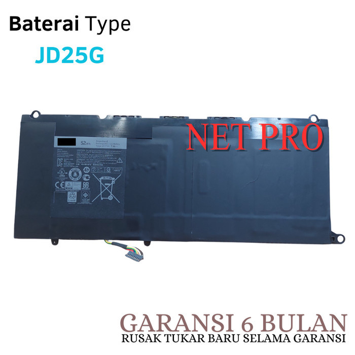 Baterai Battery JD25G Laptop XPS 13 9343 - XPS 13 9350 Series -NP