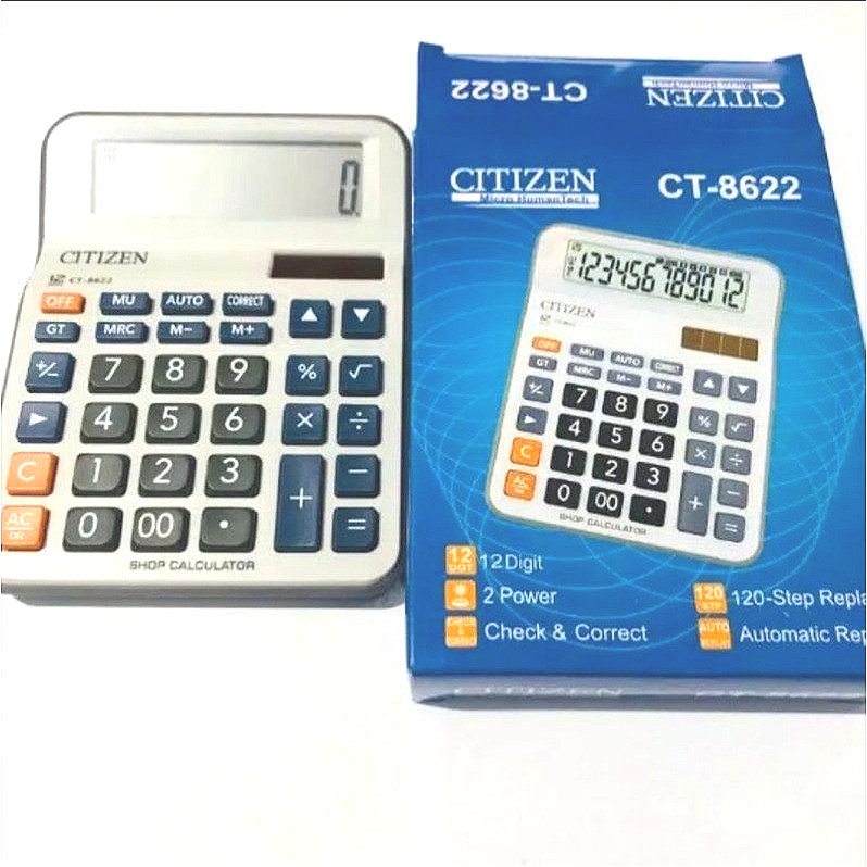 

Kalkulator CITIZEN CT-8622 CHECK & CORRECT / Calculator Mesin Hitung Uang