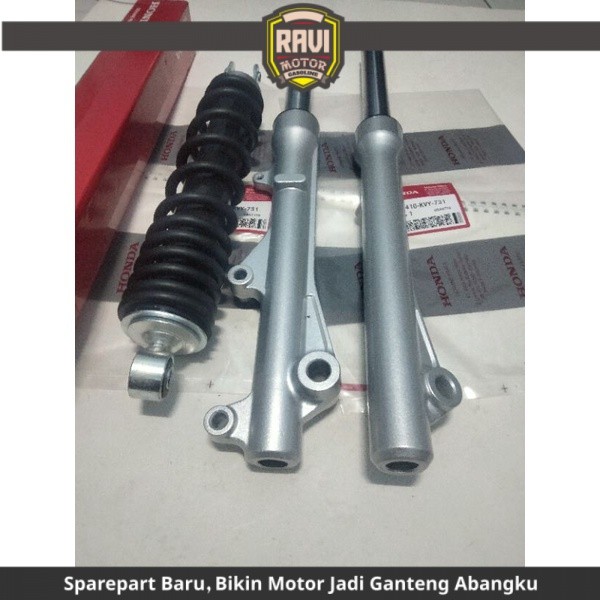 Shockbreaker belakang + as shock + tabung depan beat karbu lama KVY