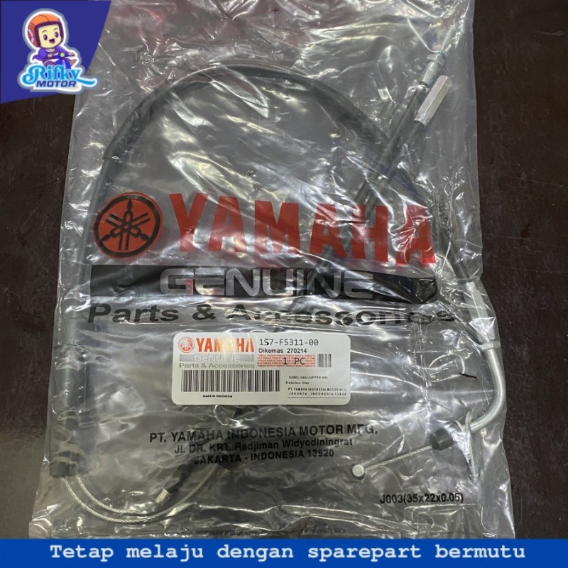 1S7 KABEL GAS THROTTLE TALI SELANG MOTOR JUPITER MX OLD LAMA YAMAHA