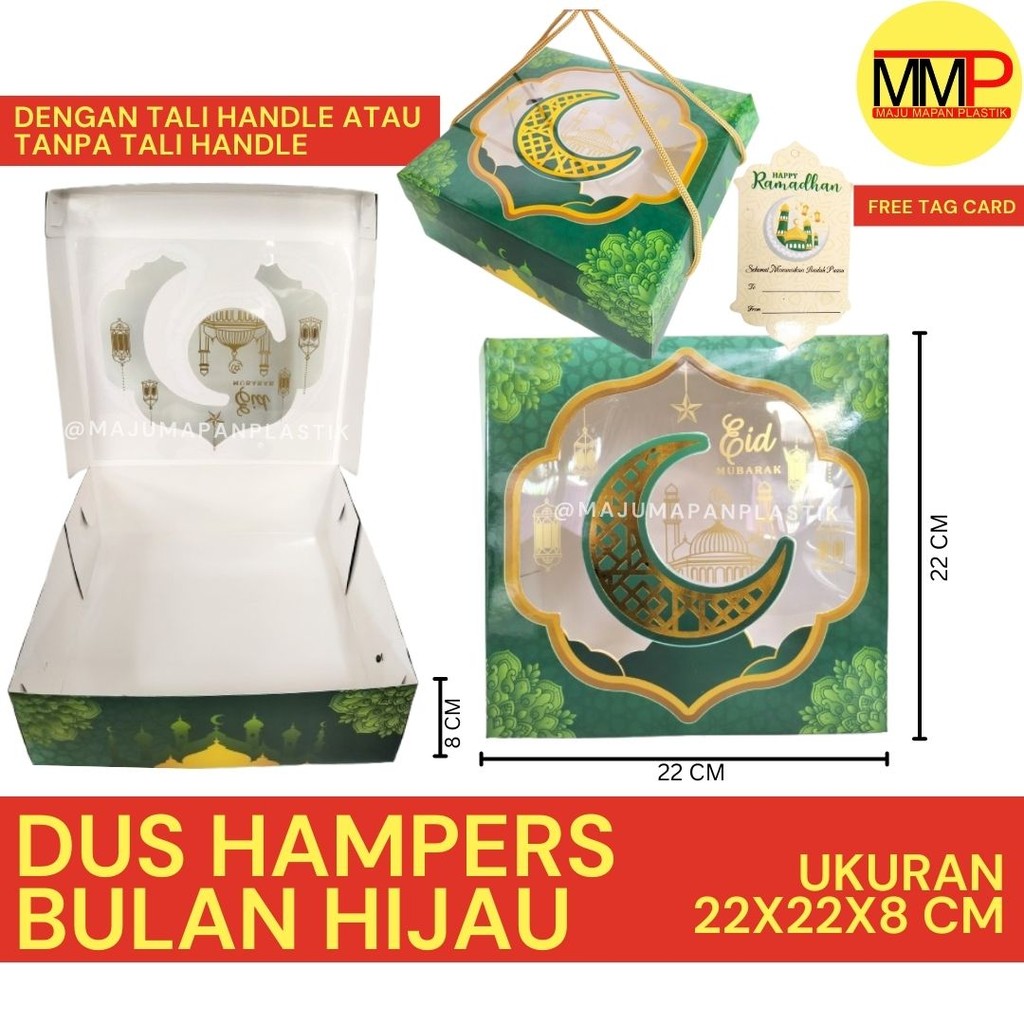 

DUS HAMPERS BULAN HIJAU LEBARAN IDUL FITRI DOS DUS LAMINASI
