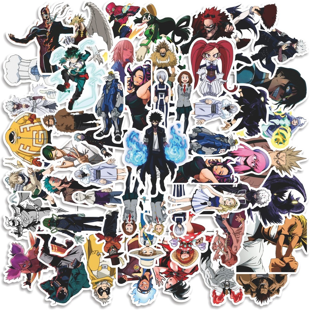 

COD 50 Pcs Stiker My Hero Academia Japan Anime V18 Lucu Anti Air Untuk Dekorasi Notebook Sepeda Skateboard Handphone
