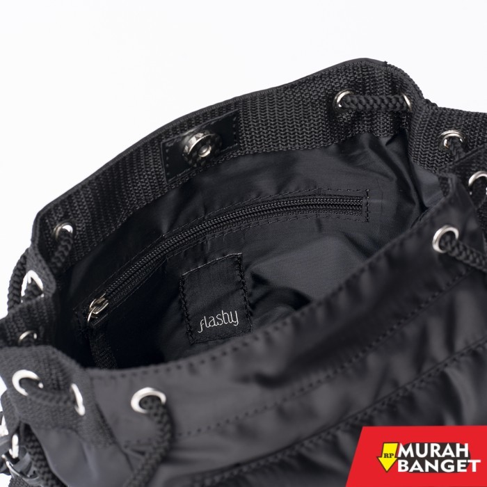 tas selempang wanita simple elegan Tas Selempang Wanita Flashy Kirby Hitam