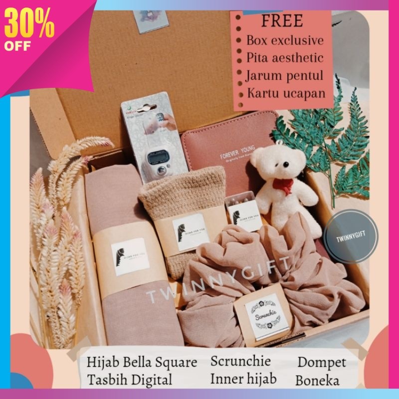 

Kado Pasangan Romantis Kreatif Unik Keren Murah / HAMPERS HADIAH KADO ULANG TAHUN / GIFT BOX CEWEK HIJAB ULANG TAHUN LEBARAN WISUDA