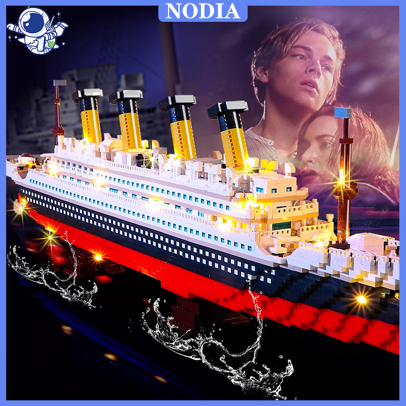 Nodia Toys  1878 Pcs Kapal Pesiar Block Toy / Kapal Pesiar Mainan / Set Blok Bangunan Pesiar Mainan 