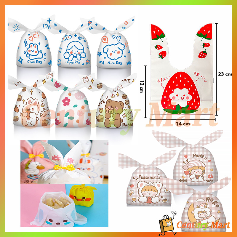 

Plastik GoodieBag Kecil /Kantong Plastik Karakter Souvenir/Kantong Plastik Cookies Lucu Pesta Perayaan/Plastik Kelinci Rabbit Bag souvenir ultah anak/Plastik rabbit pembungkus kue