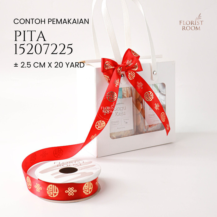 

Pita 15207225 ±2.5cm x 20yard - Pita Imlek- Chinese New Year Ribbon