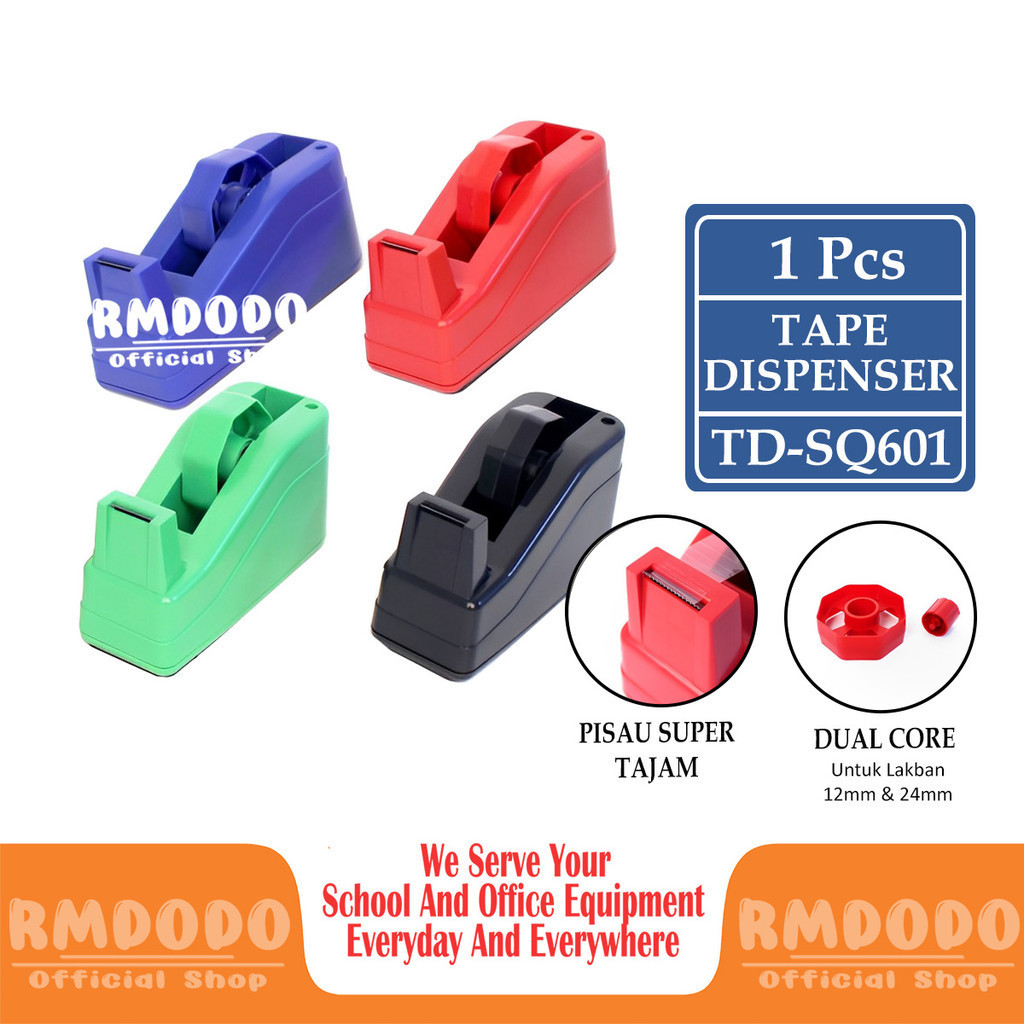 

Rmdodo - Tape Dispenser Tape Cutter Squeezy / Pemotong Solatip Perekat TD-SQ601 / Tape Dispenser Murah