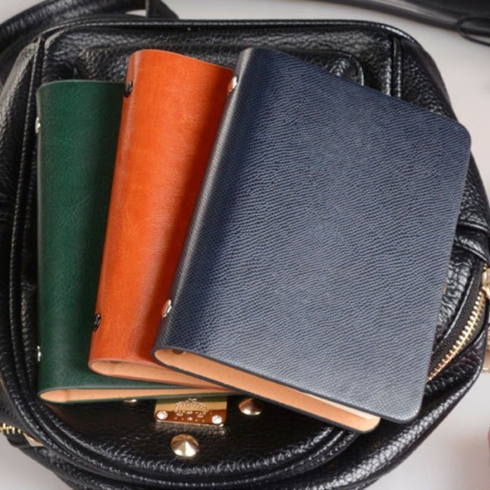 

QT845 Top Buku Catatan Agenda DiaryKulit Ukuran A7