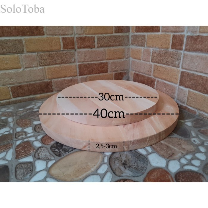 

Talenan Daging 30cm / Talenan Kayu Mahoni/ Telenan Daging 30 cm - T Dging d30 Lbg Murah