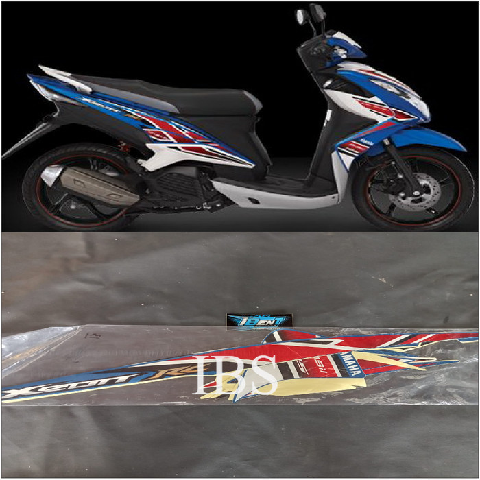 STRIPING YAMAHA XEON RC BIRU 2013 POLET PLISIR