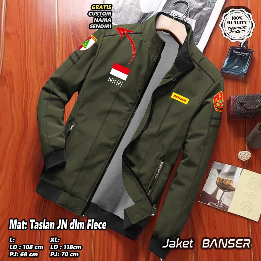 JAKET BANSER PARASUT BOLAK BALIK / JAKET ORMAS ISLAM / JAKET CUSTOM SABLON  JAKET ISLAM / JAKET NU /