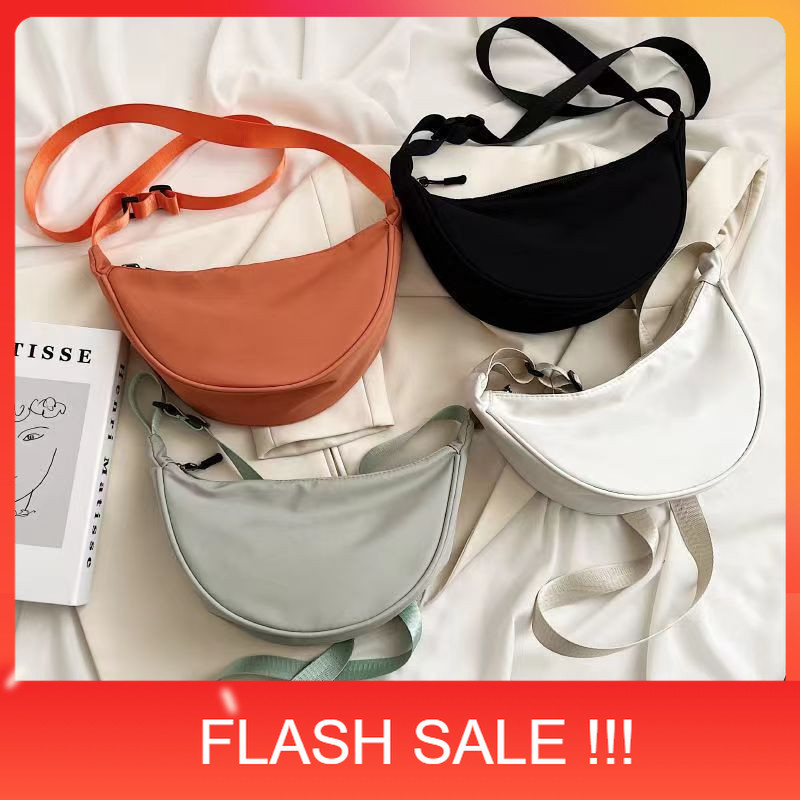 PROMO JOY WB Waist Bag Polos Tas Slempang Tas Bahu Lucu Aesthetic Pillow Mini Unisex Simple Remaja W