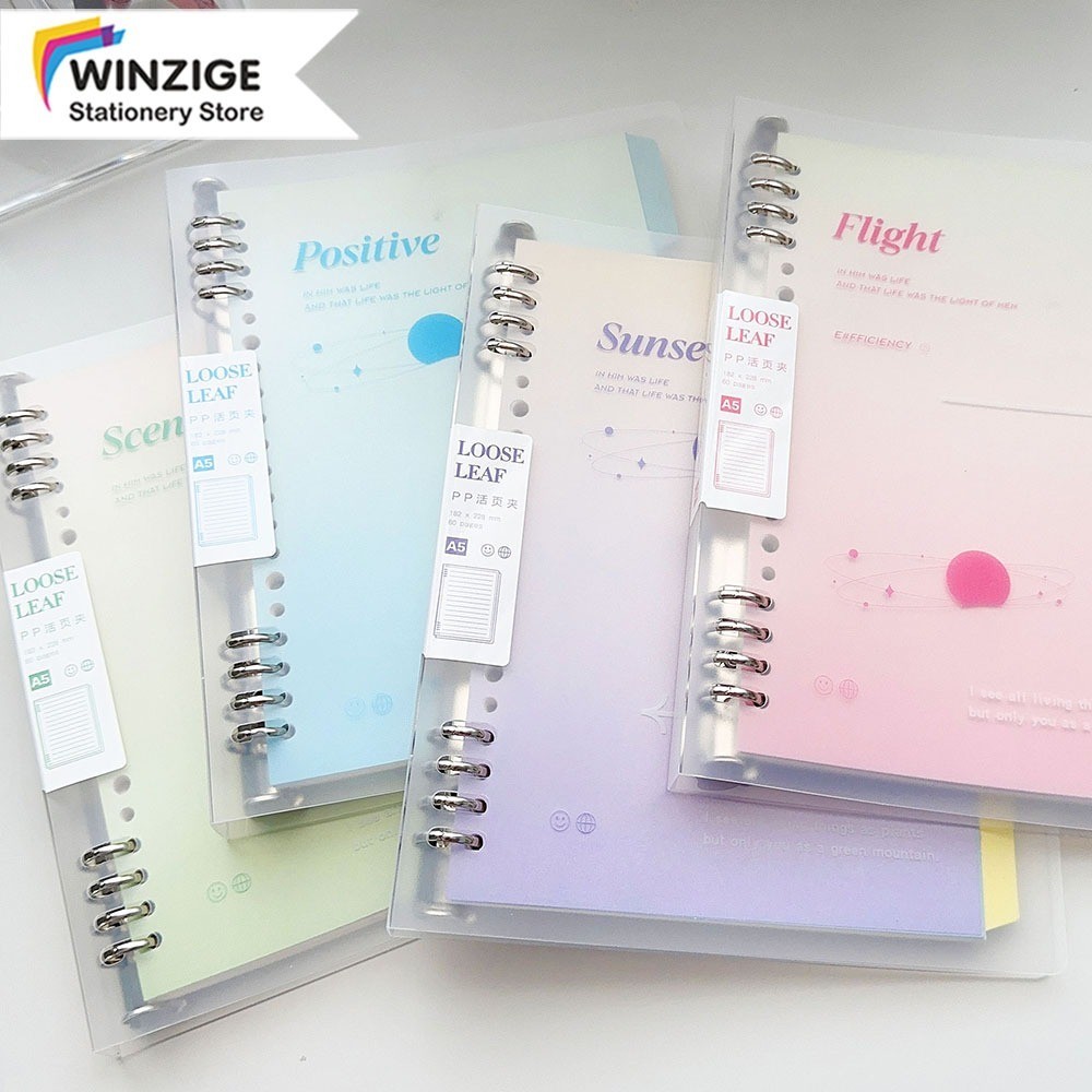 

COD Winzige A5 B5 Notebook Buku Binder Buku Tulis Sekolah Lucu Buku Loose Leaf Notebook Aesthetic Binder Kuliah