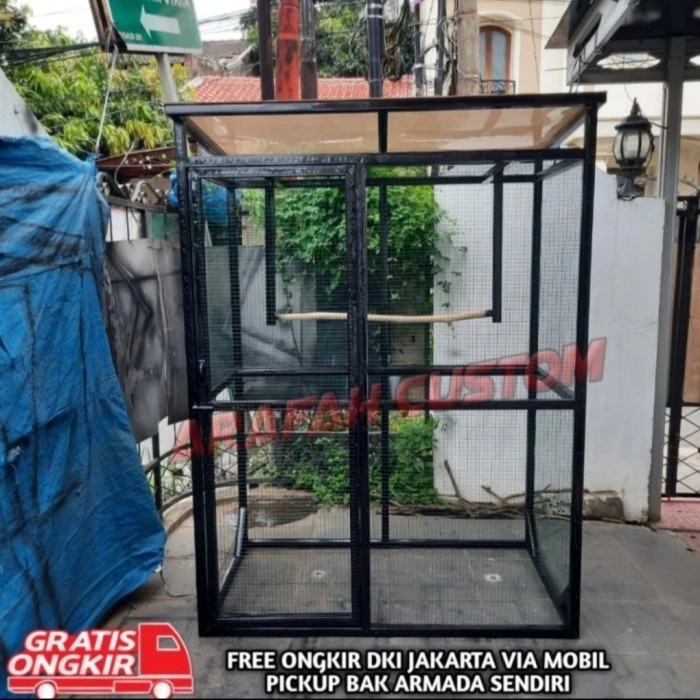 Promo Big Size Sangkar Kandang Burung Ternak Koloni Aviary Lovebird Baja