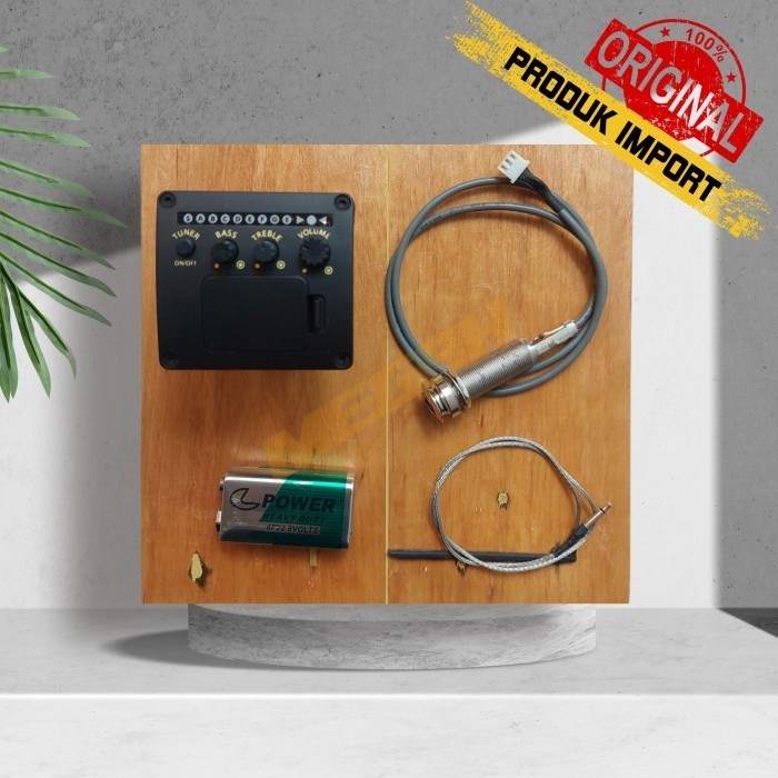 Preamp + Tuner Equalizer Gitar / EQUALIZER TUNER GITAR IMPORT P SET