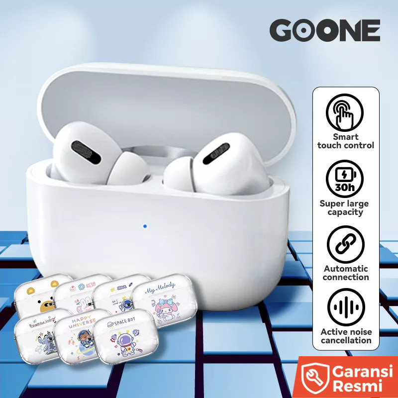 GOONE 3 Gen Pods Pro 4 Pods Earphone  Pelindung  Headset Bluetooth 5.2 Wireless Stereo Bluetooth HiF
