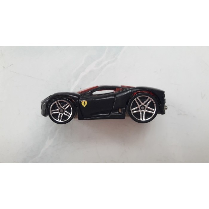 DIECAST LOOSE  HOTWHEELS - FERRARI 360 MODENA BLACK MINIATUR PAJANGAN