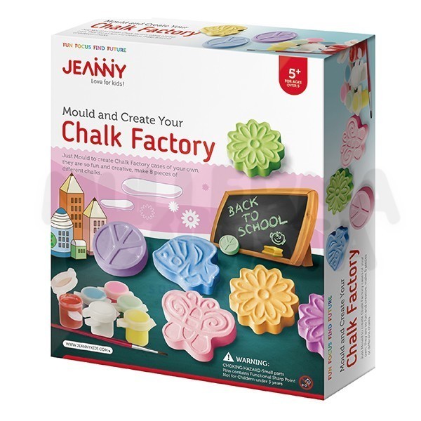 

JEANNY KIDS DIY Mould & Paint Chalk Factory Making Kapur Edukasi Craft