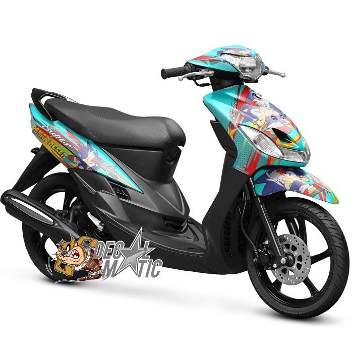 Decal Mio Smile Full Body Stiker Full Body Motor  yamaha Mio Sporty Smile - Sonic