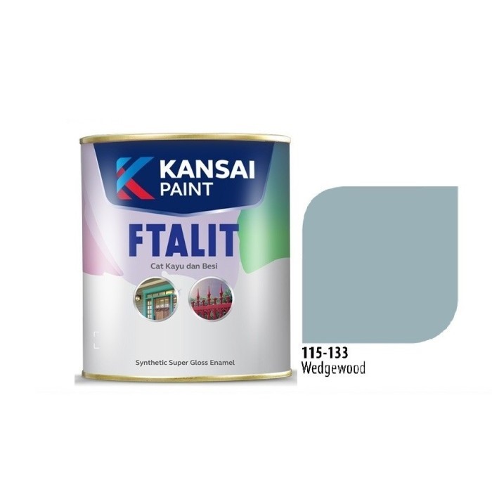 Cat Ftalit 133 Wedgewood Kansai 1 Ltr / Cat Kayu & Besi / Cat Abu