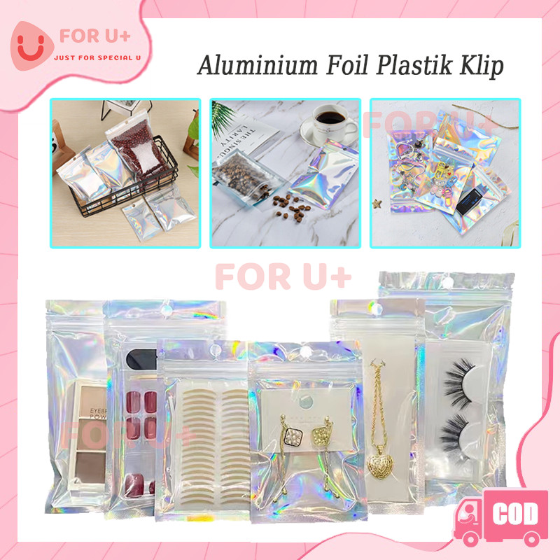 

Ziplock Hologram Foil / Plastik Klip Ziplock Hologram / Aluminium Foil Plastik Klip Packaging